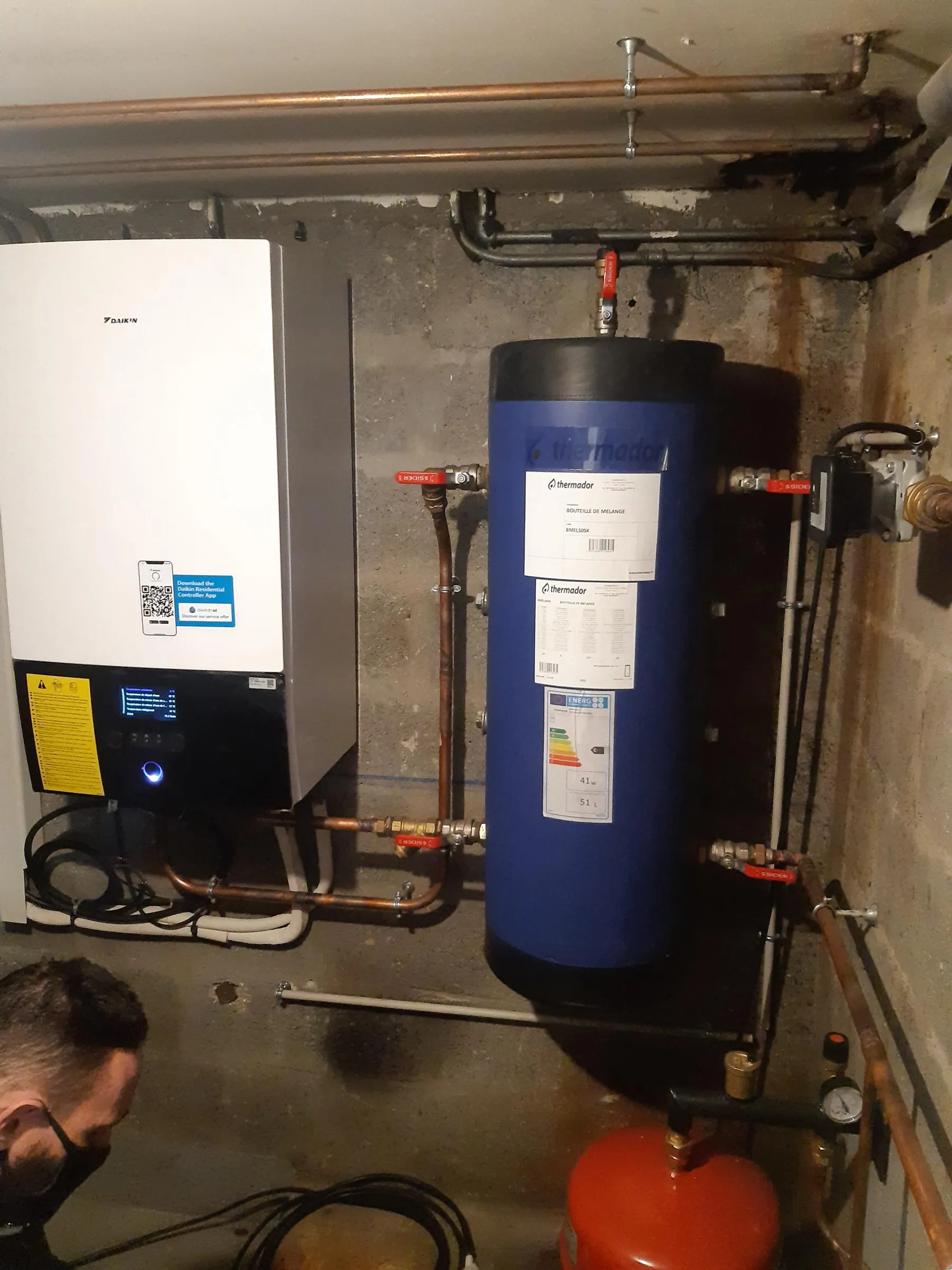 Installation d'une pompe à chaleur DAIKIN